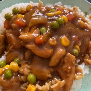 電子レンジで！トマト缶とMベジのキーマカレー♪